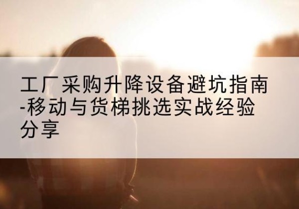 建德移动式升降机怎么选-工厂采购升降设备避坑指南-移动与货梯挑选实战经验分享